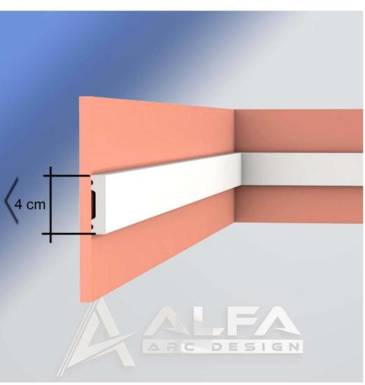 4 cm POLİMER DUVAR ÇITASI DÜZ MODEL