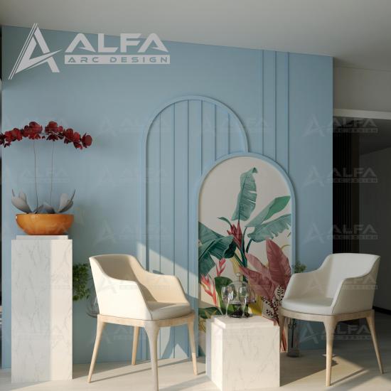ALFA BOHEM SET CNC KESİM ÇITA VE DUVAR KAĞIDI BOYANABİLİR SET ( HOL/BALKON/SALON/ TASARIMI )